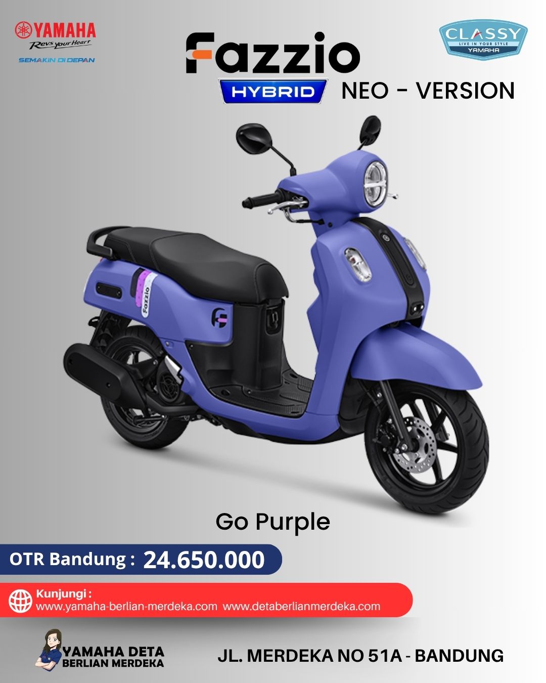 Yamaha Fazzio Hybrid Neo - Image 3