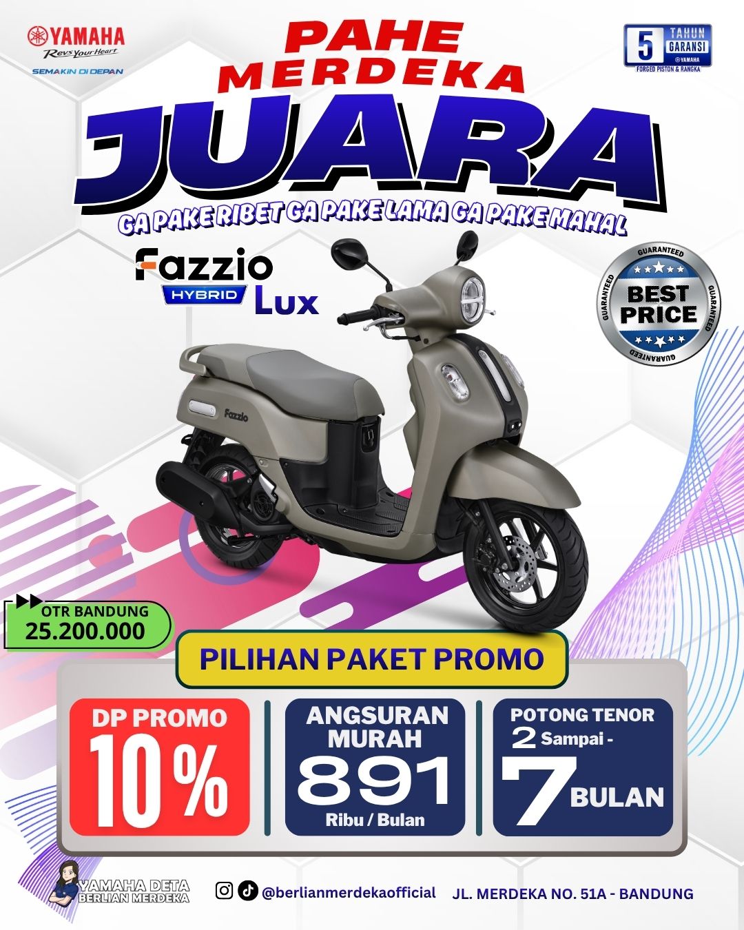 Yamaha Fazzio Hybrid Lux