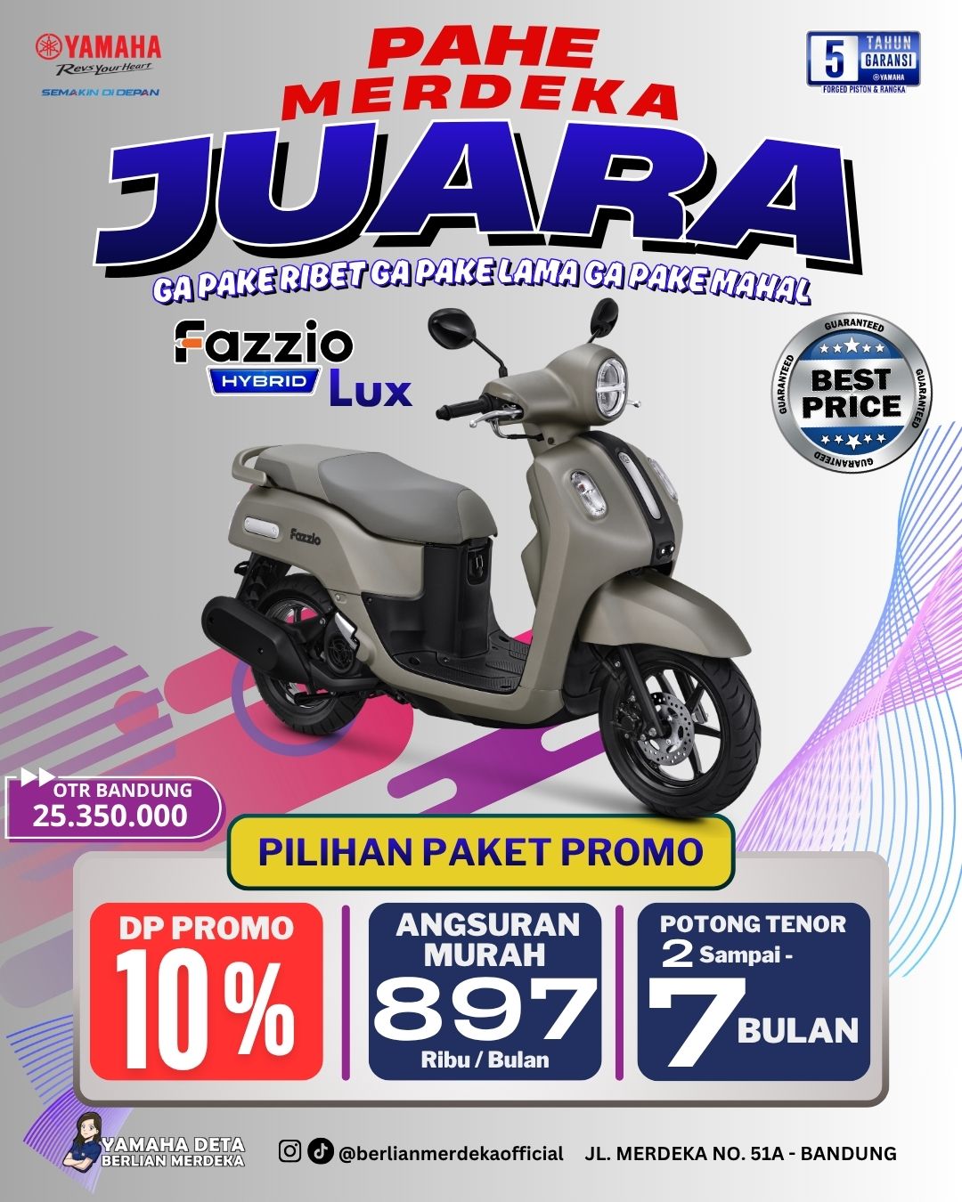 Yamaha Fazzio Hybrid Lux