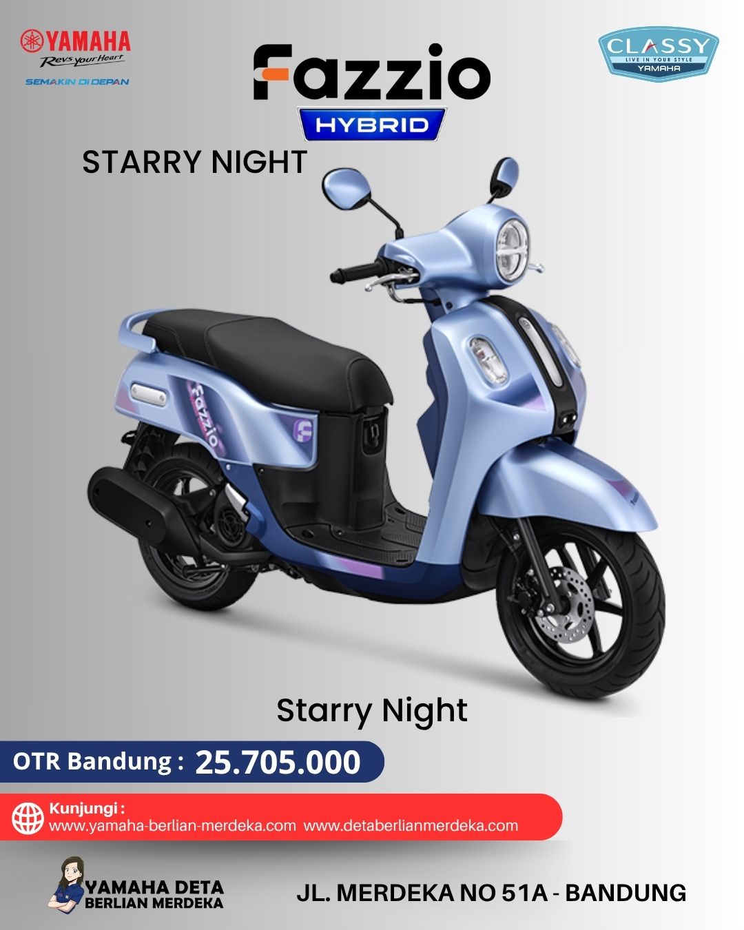 Yamaha Fazzio Starry Night - Image 2