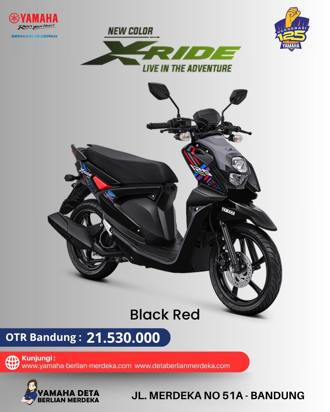 Yamaha All New XRide 125 - Image 3