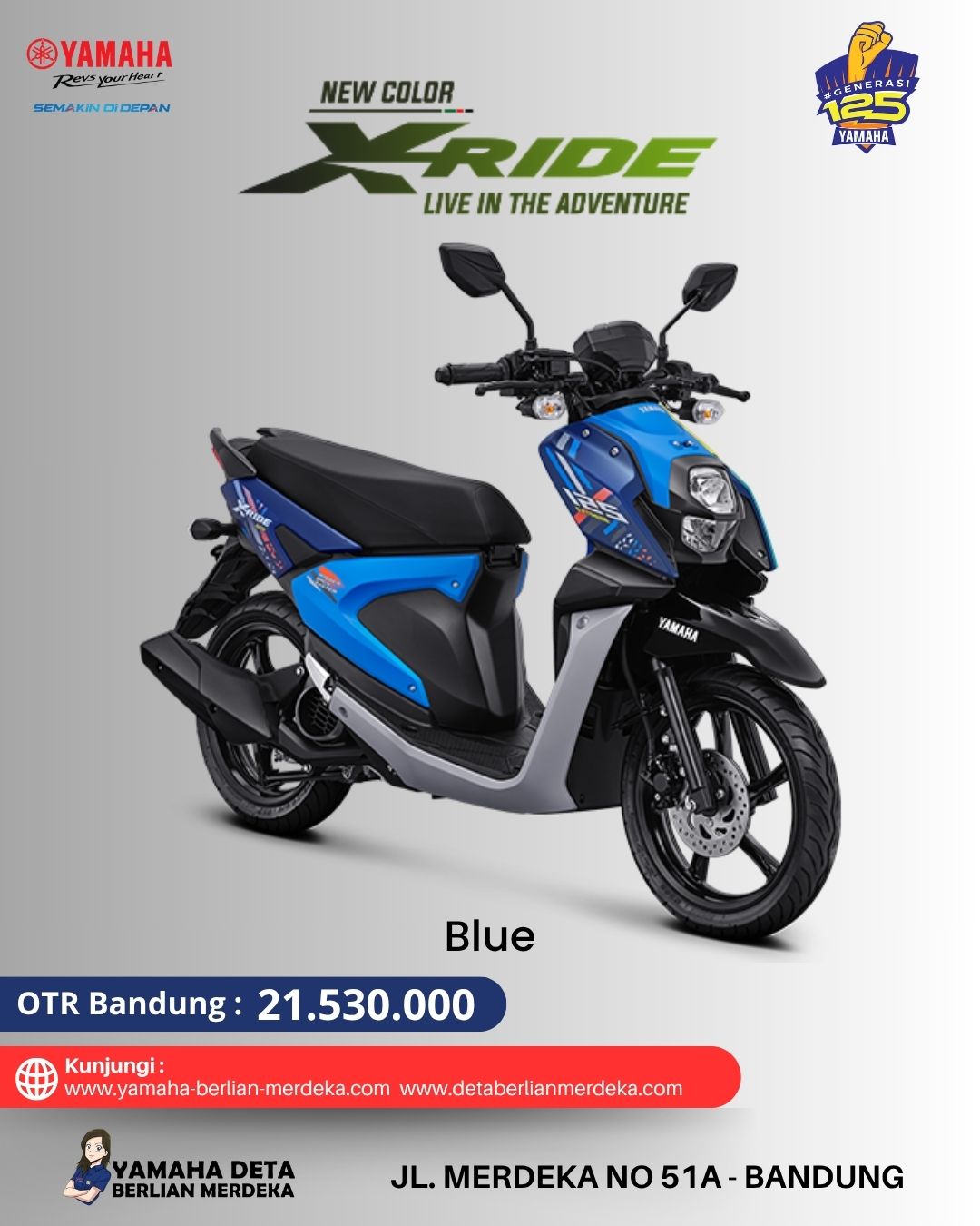 Yamaha All New XRide 125 - Image 4