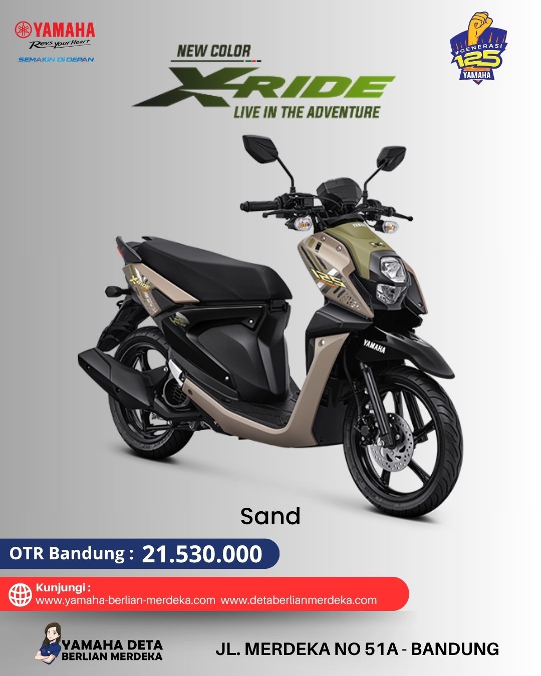 Yamaha All New XRide 125 - Image 2
