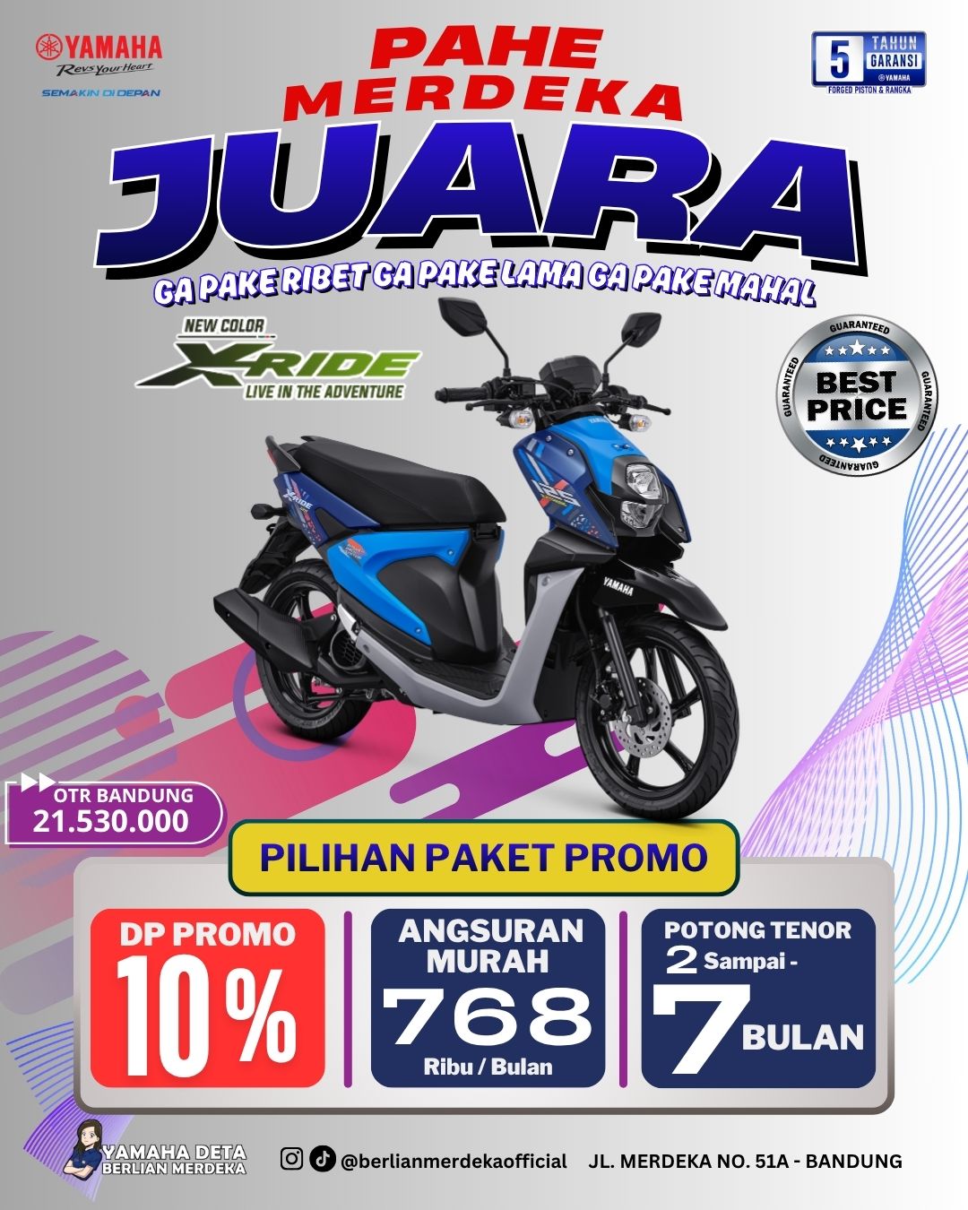 Yamaha All New XRide 125