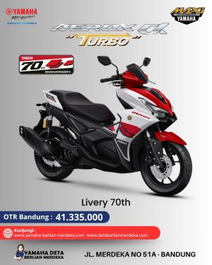 Alternative view of Yamaha Aerox Alpha Turbo 70th Livery